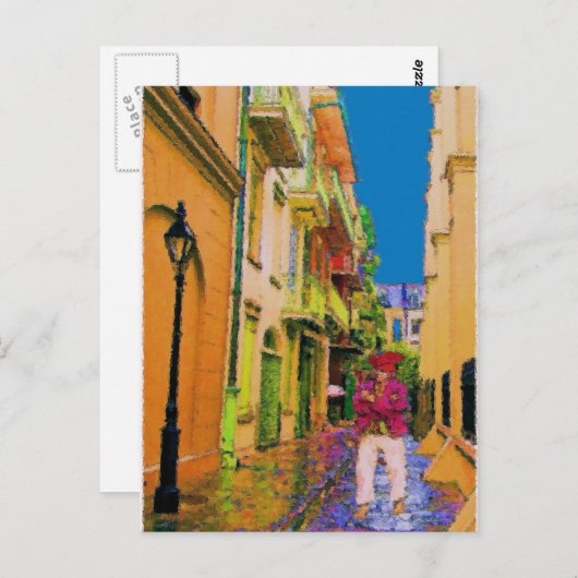 Der Geist in der Piraten-Alley Postkarte (Vorne/Hinten)