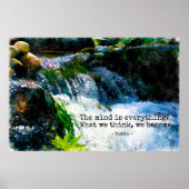 Der Geist ist alles, Motivation Zitat Wallart Poster (Vorne)