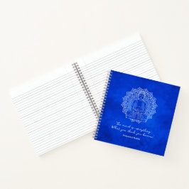 Der Geist ist alles Shakyamuni Buddha Blue Notizblock