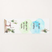 Der Geist ist alles Wasserfarben Yoga Mat Yogamatte (Vorderseite (Horizontal))