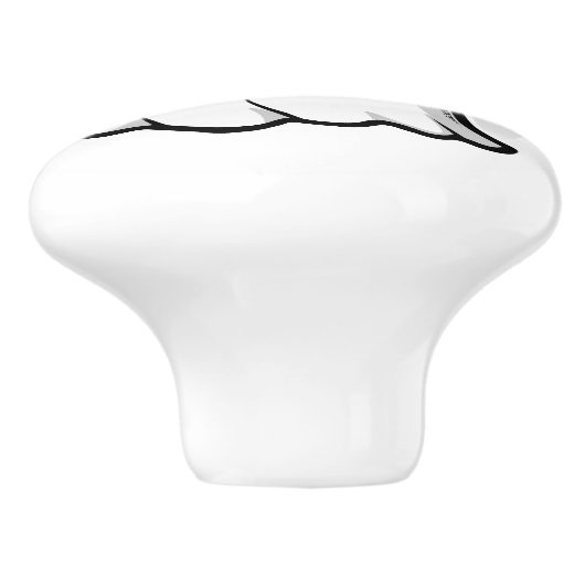 Der Geist Kawaii Keramikknauf (Seitenansicht)