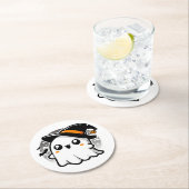Der Geist Kawaii Runder Pappuntersetzer (Vor Ort)