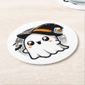 Der Geist Kawaii Runder Pappuntersetzer (Angewinkelt)