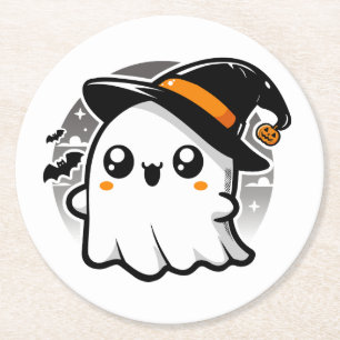 Der Geist Kawaii Runder Pappuntersetzer