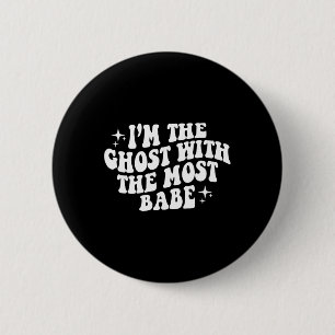 Der Geist mit dem meisten Baby Lustiger Halloween- Button