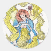 Der Geist Runder Aufkleber (Vorderseite)