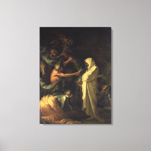 Der Geist Samuels erscheint Saul auf der Hölle Leinwanddruck