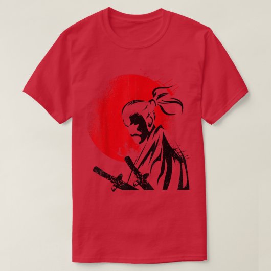 Der Geist Samurai Krieger Anime Manga Bushido (4) T-Shirt (Design vorne)