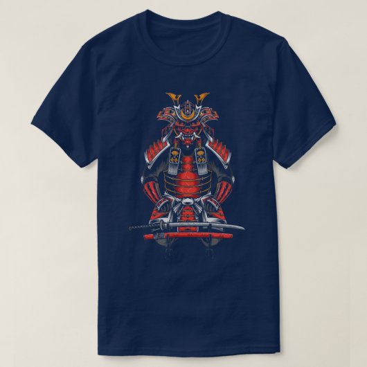 Der Geist Samurai Krieger Anime Manga Bushido (8) T-Shirt (Design vorne)