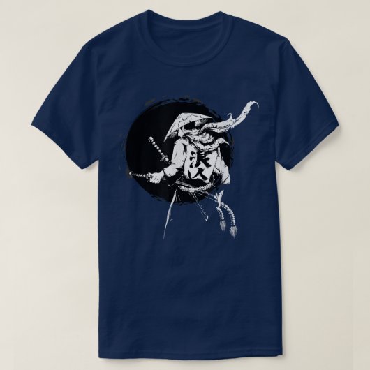 Der Geist Samurai Krieger Anime Manga Bushido T-Shirt (Design vorne)