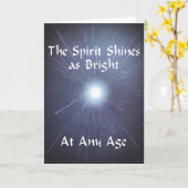 Der Geist schwindet positiv alternden Geburtstag Karte (Gelbe Blume)