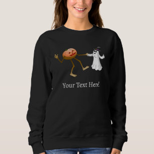 Der Geist und der Kürbis tanzen Halloween Sweatshirt
