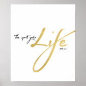 Der Geist verleiht der Kunst des Lebens Print Poster (Vorne)