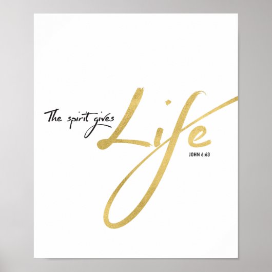 Der Geist verleiht der Kunst des Lebens Print Poster (Vorne)