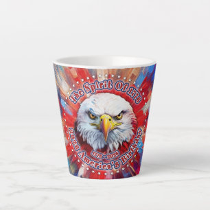 Der Geist von 1776, 2026 Amerikas Roter Adler Feue Milchtasse