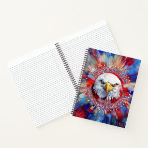 Der Geist von 1776, 2026 Amerikas Roter Adler Feue Notizblock