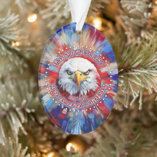 Der Geist von 1776, 2026 Amerikas Roter Adler Feue Ornament