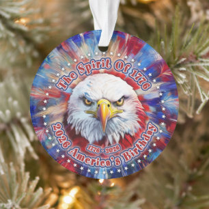 Der Geist von 1776, 2026 Amerikas Roter Adler Feue Ornament