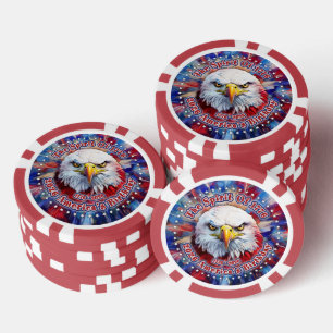 Der Geist von 1776, 2026 Amerikas Roter Adler Feue Pokerchips