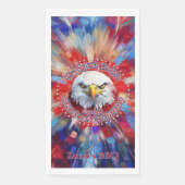 Der Geist von 1776, 2026 Amerikas Roter Adler Feue Serviette (Vorderseite)
