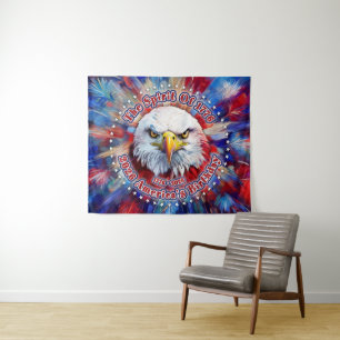 Der Geist von 1776, 2026 Amerikas Roter Adler Feue Wandteppich