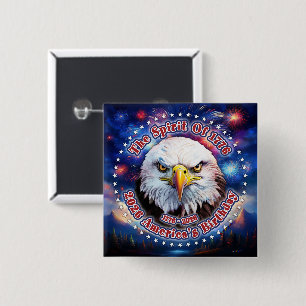 Der Geist von 1776, 2026 Brown Eagle Feuerwerk M Button