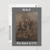 Der Geist von 1776 Postkarte (Vorne/Hinten)