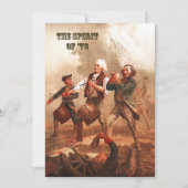 Der Geist von '76. 4. Juli Fine Art Card Einladung (Vorderseite)