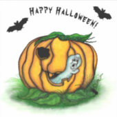 Der Geist von Halloween , Bat , Geist und Spider Aufkleber (Vorderseite)