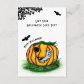 Der Geist von Halloween , Bat , Geist und Spider Begleitkarte (Vorderseite)