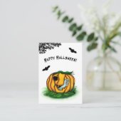 Der Geist von Halloween , Bat , Geist und Spider Begleitkarte (Stehend Vorderseite)