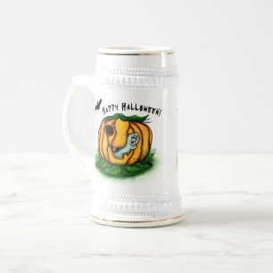 Der Geist von Halloween , Bat , Geist und Spider Bierglas