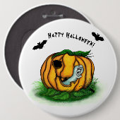 Der Geist von Halloween , Bat , Geist und Spider Button (Vorne & Hinten)