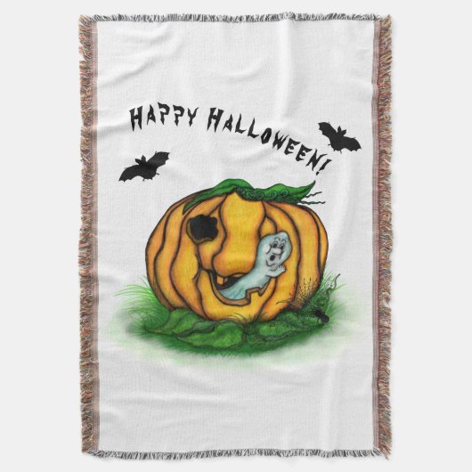 Der Geist von Halloween , Bat , Geist und Spider Decke (Vorderseite Vertikal)