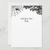 Der Geist von Halloween , Bat , Geist und Spider Einladung (Rückseite)