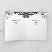 Der Geist von Halloween , Bat , Geist und Spider Einladung (Innenseite)