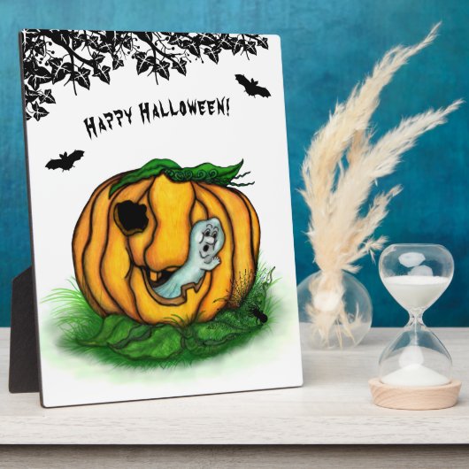 Der Geist von Halloween , Bat , Geist und Spider Fotoplatte (Seite)
