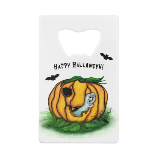 Der Geist von Halloween , Bat , Geist und Spider Geldbeutel Flaschenöffner (Rückseite)