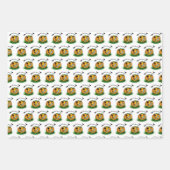 Der Geist von Halloween , Bat , Geist und Spider Geschenkpapier Set (Vorderseite)