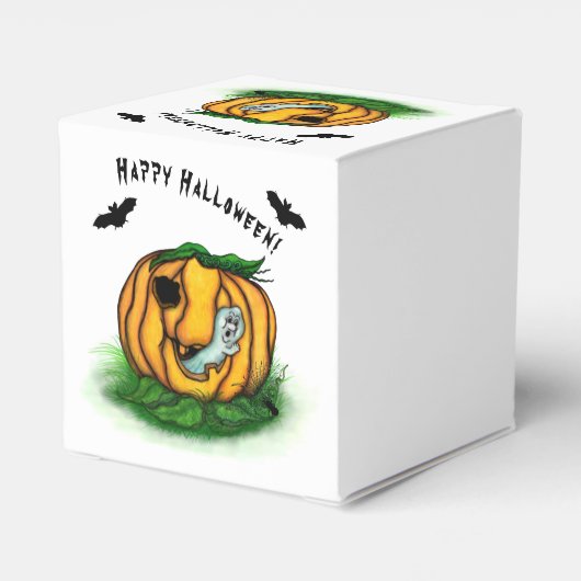 Der Geist von Halloween , Bat , Geist und Spider Geschenkschachtel (Rückseite)