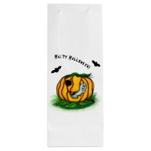 Der Geist von Halloween , Bat , Geist und Spider Geschenktüte Für Weinflaschen