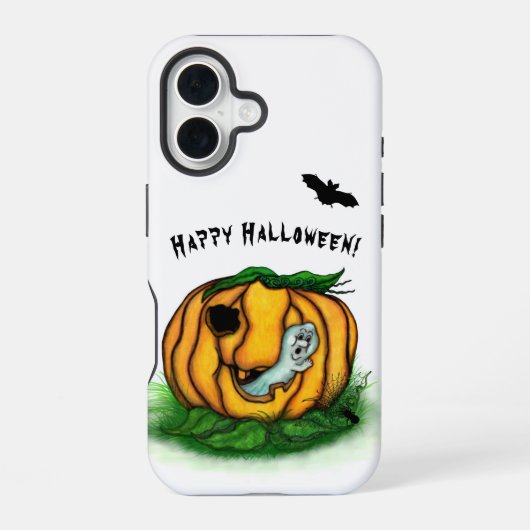 Der Geist von Halloween , Bat , Geist und Spider iPhone 16 Hülle (Rückseite)