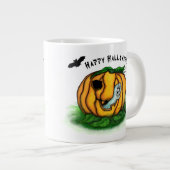 Der Geist von Halloween , Bat , Geist und Spider Jumbo-Tasse (Vorderseite Rechts)
