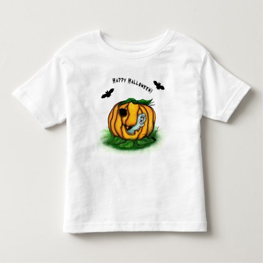 Der Geist von Halloween , Bat , Geist und Spider Kleinkind T-shirt (Vorderseite)
