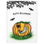 Der Geist von Halloween , Bat , Geist und Spider Klemmbrett (Rückseite)