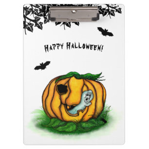 Der Geist von Halloween , Bat , Geist und Spider Klemmbrett