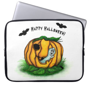 Der Geist von Halloween , Bat , Geist und Spider Laptopschutzhülle