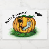 Der Geist von Halloween , Bat , Geist und Spider Lebensmitteletikett (Einzelnes Label)