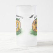 Der Geist von Halloween , Bat , Geist und Spider Mattglas Bierglas (Mittel)