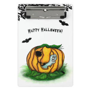 Der Geist von Halloween , Bat , Geist und Spider Mini Klemmbrett